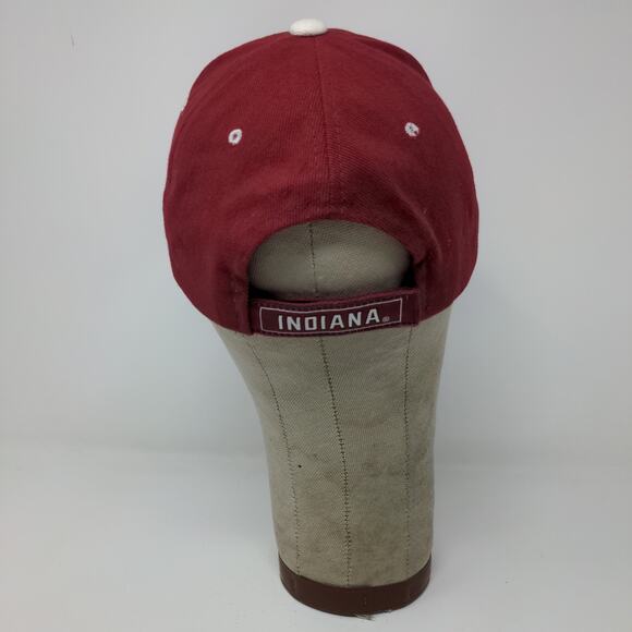 Steve & Barry's IU Indiana Hoosiers Strapback Hat Embroidered Logo Red OSFA - Picture 8 of 12